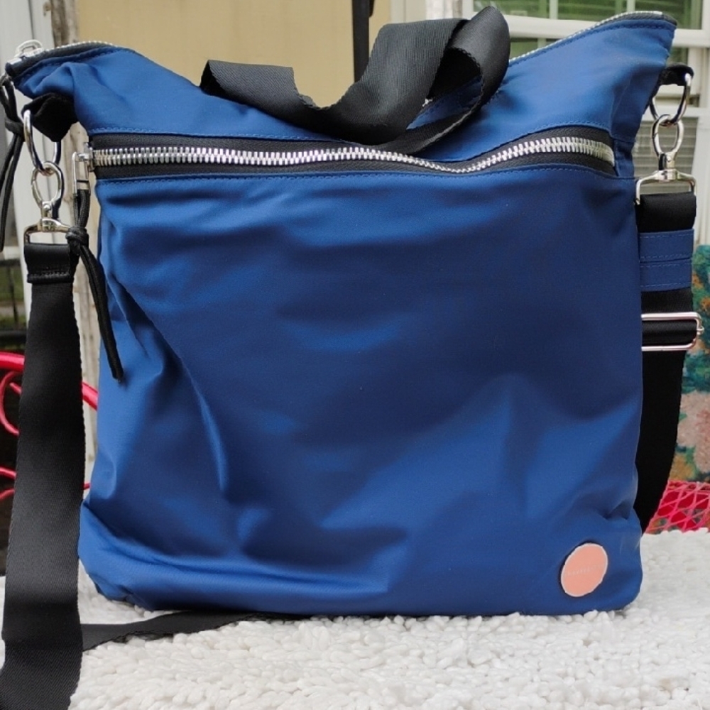 SHORTYLOVE Blue Black Nylon Tote Bag